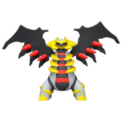 Takara Tomy MonColle Giratina back view with wing details for display.