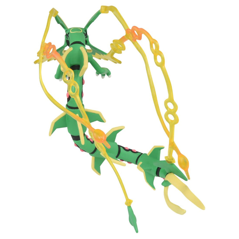 Takara Tomy Mega Rayquaza close-up sculpting for enthusiasts