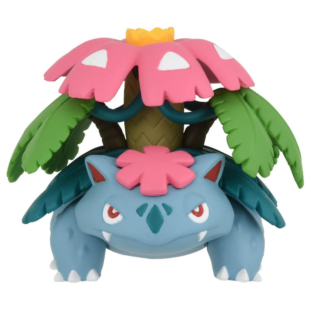 TAKARA TOMY Mega Venusaur Moncolle front view ideal for display and collection.