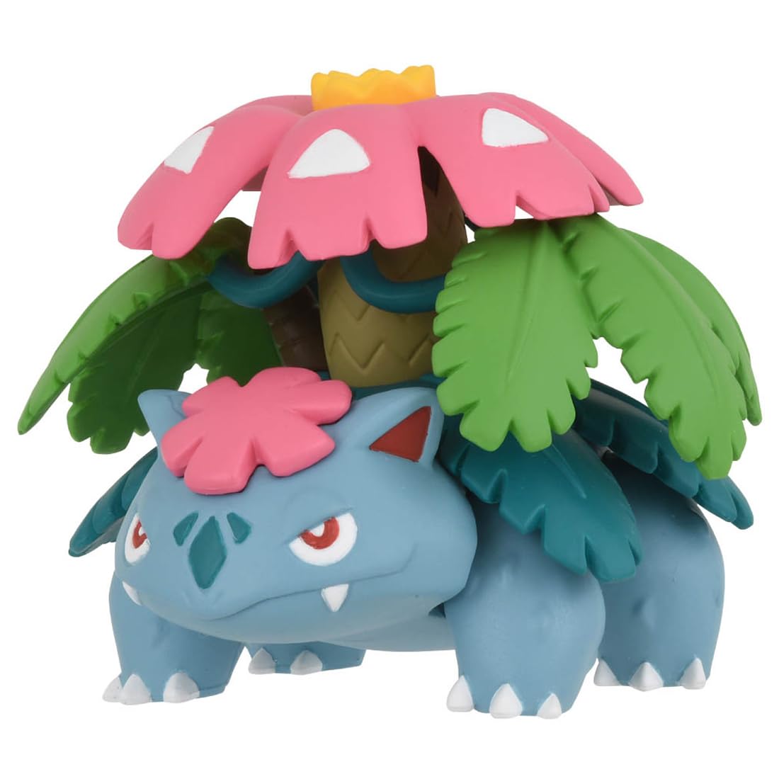TAKARA TOMY Mega Venusaur Moncolle side view showcases detailed sculpture for fans.