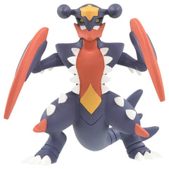Moncolle MS-07 Mega Garchomp dynamic pose showcases sculpted detail