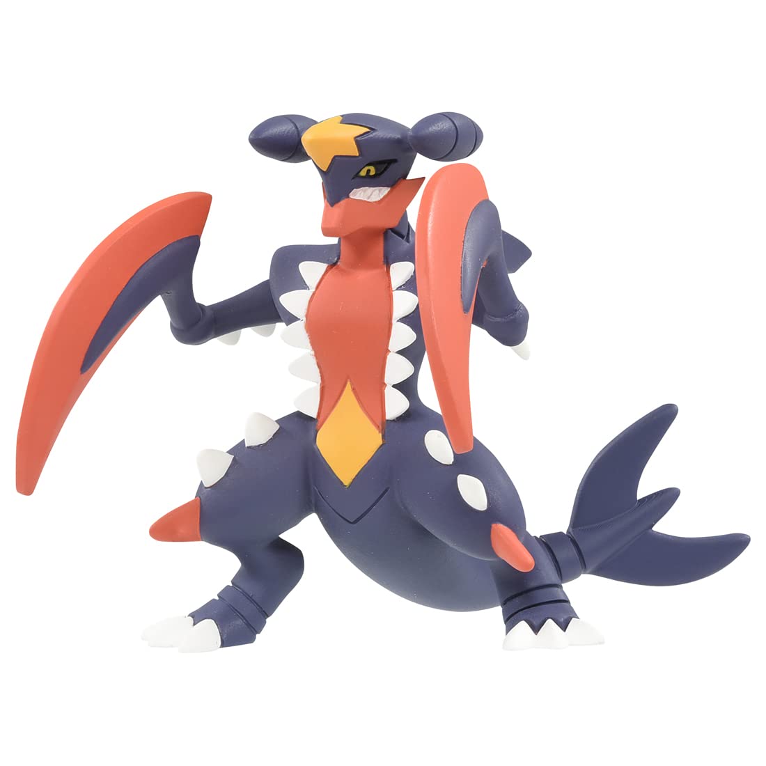 Takara Tomy Moncolle MS-07 Mega Garchomp front view for confident display