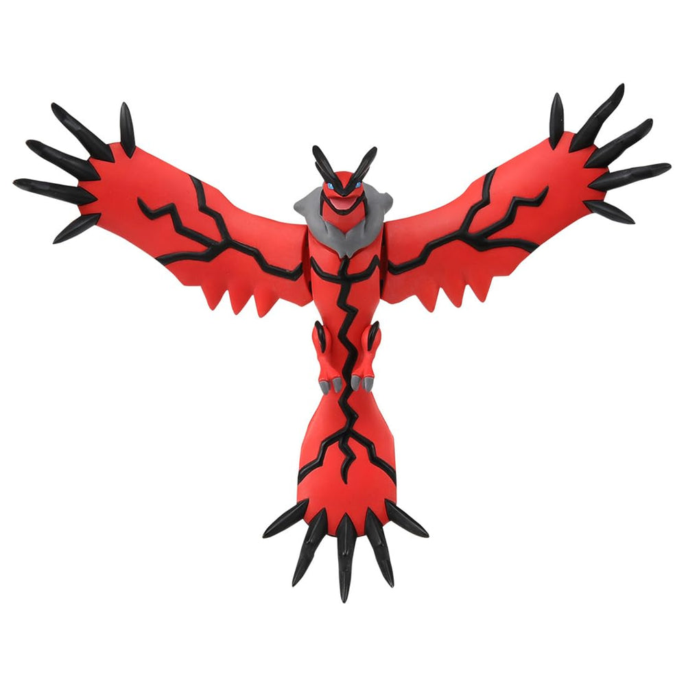 Detailed head-to-toe Yveltal sculpt with authentic coloring for collectors