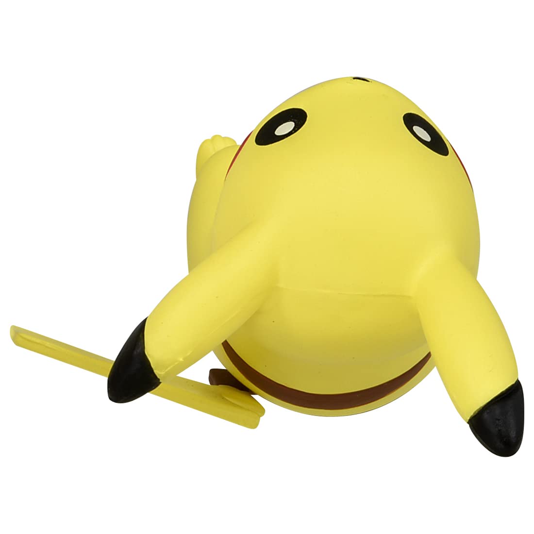 Takara Tomy Moncolle Pikachu back view for showcasing silhouette.