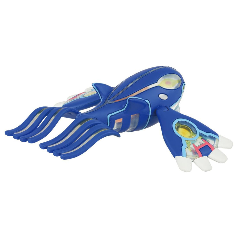 Takara Tomy Primal Kyogre figure back view ideal for shelf display