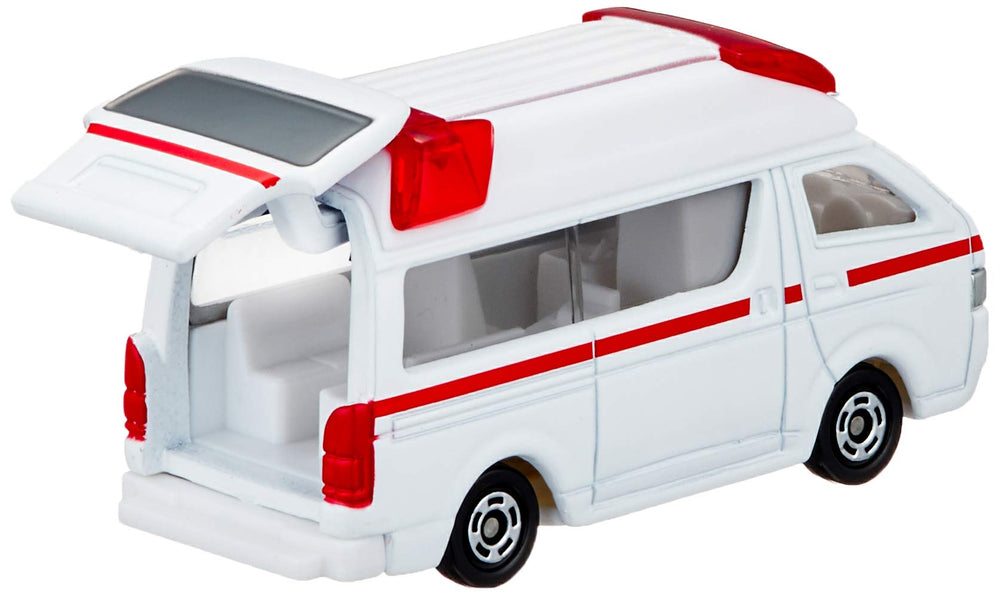 Takara Tomy TOMICA 079 Toyota Himedic Ambulance front view shows detailed styling