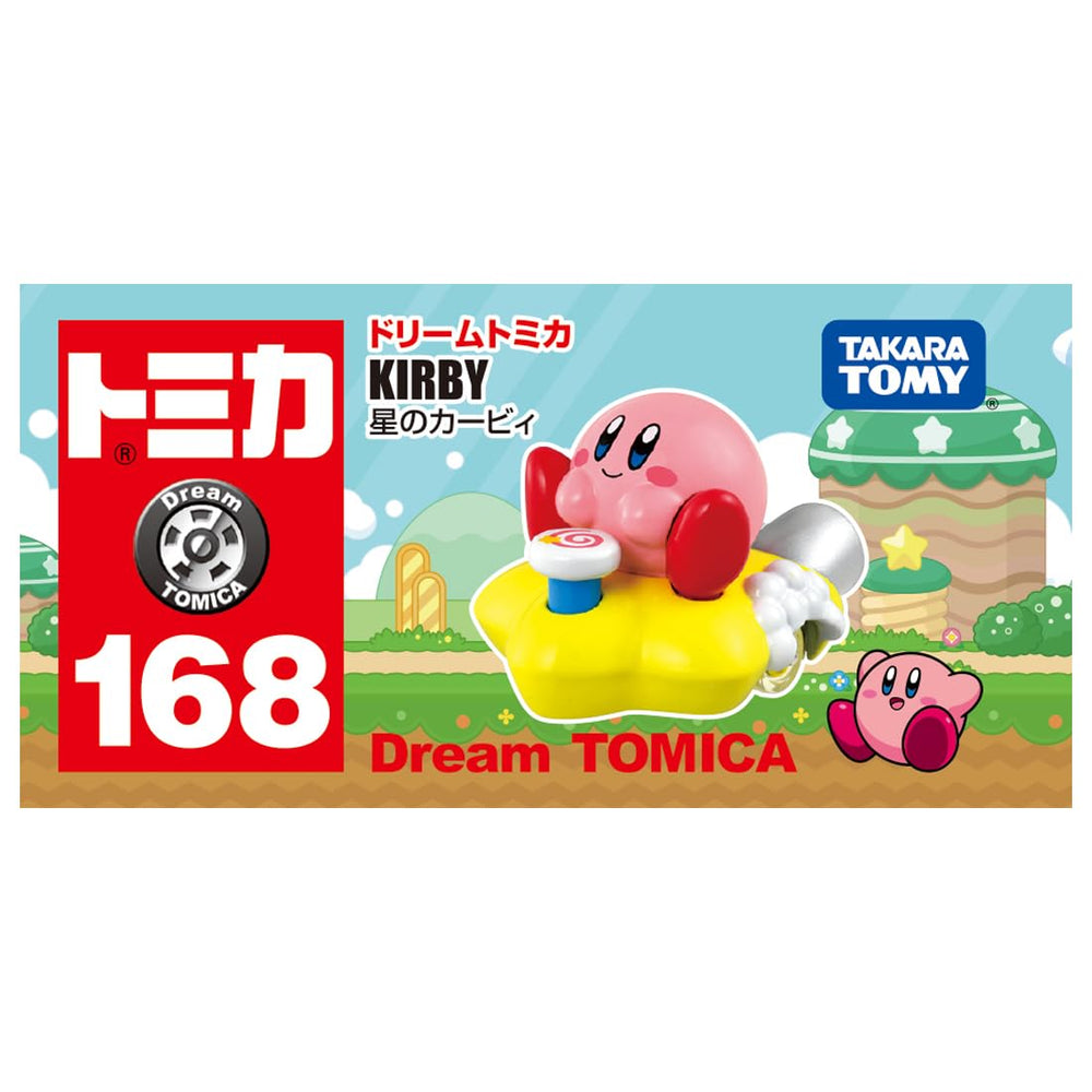Close-up detail of Takara Tomy Star Kirby mini car finish.