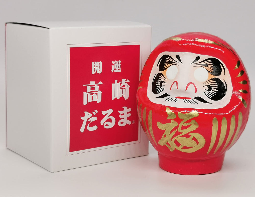 Takasaki Daruma red box presents a ready-to-gift traditional keepsake
