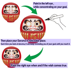 Takasaki Daruma red handcrafted doll emphasizes artisanal quality and heritage