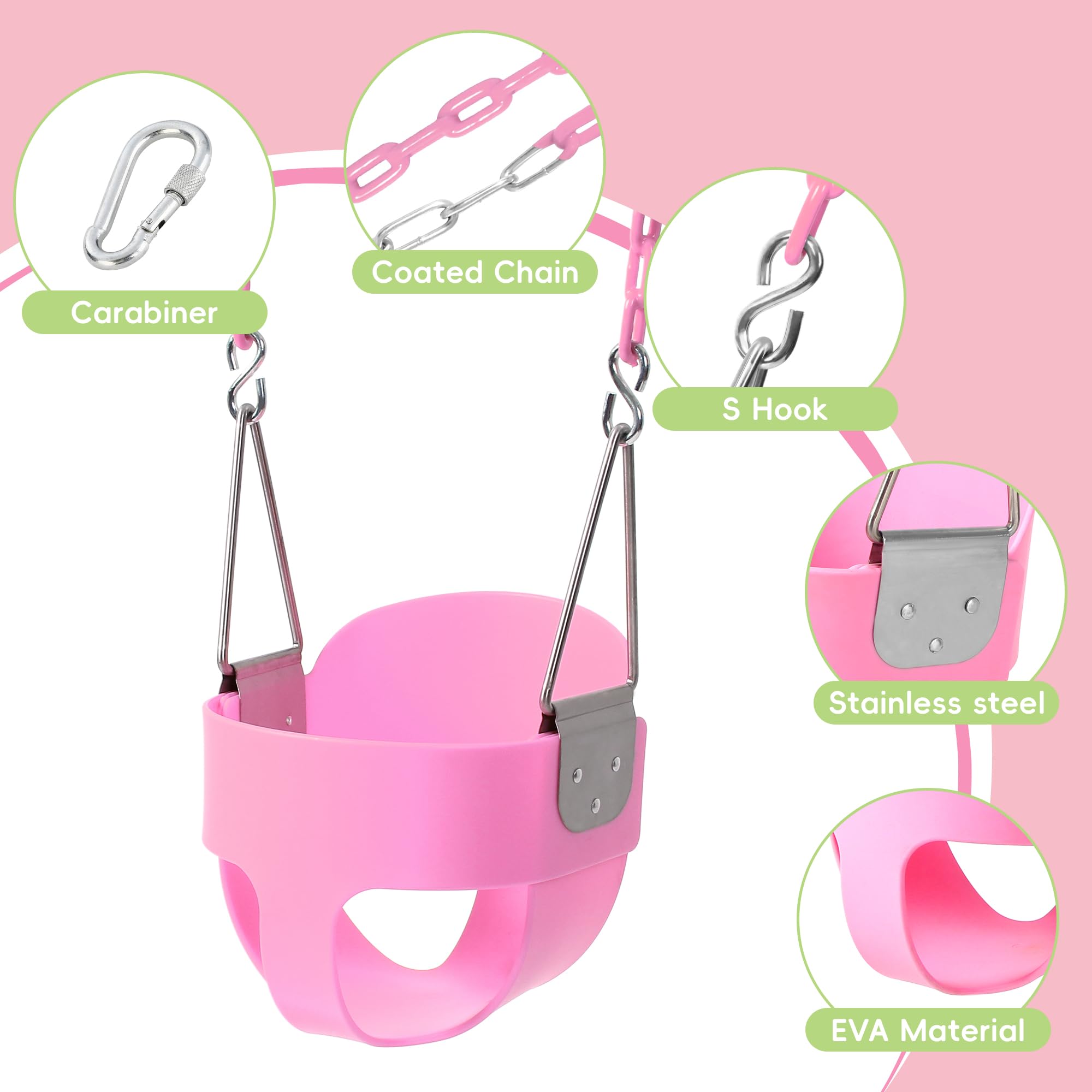 Take Me Away toddler swing assembly demonstrates quick tool-free setup.