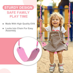 Take Me Away two-pack pink swing accessories offer versatile backyard options.