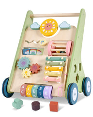Takeeyce baby push walker wooden frame for first steps and engaging play