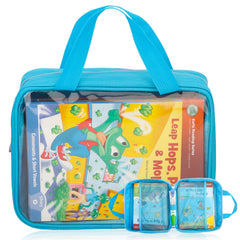 Taladad LeapReader case, front view, compact travel-ready storage for books and pens.