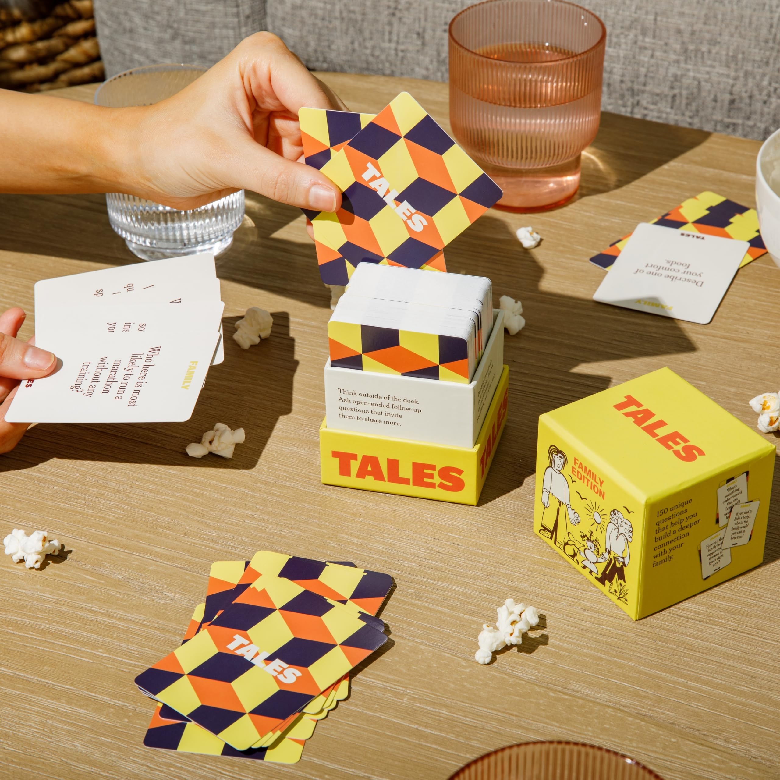 Prompts from TALES Family Edition reveal cherished moments and new discoveries.