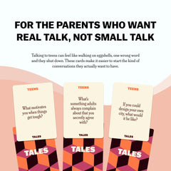 TALES Teens Edition later life questions encourage vivid storytelling.