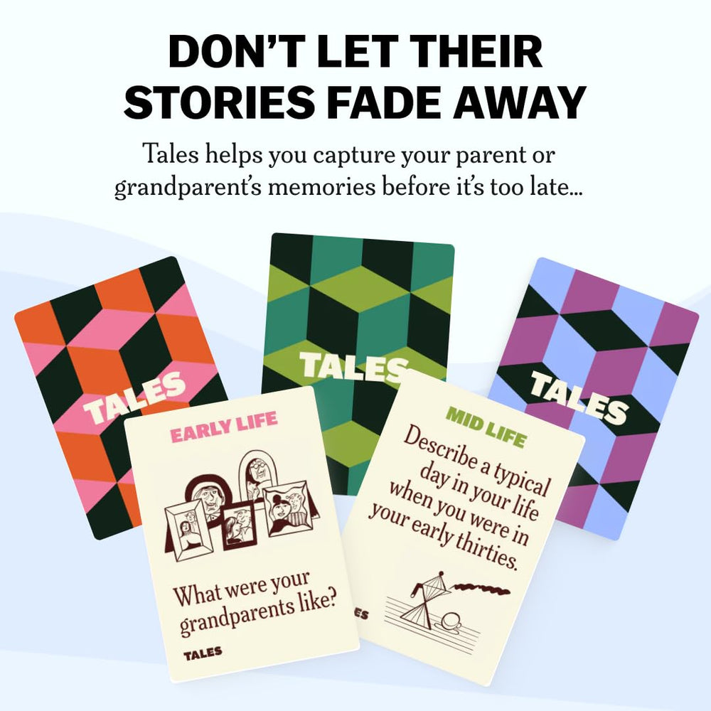 TALES later-life questions section invites time-travel stories and wisdom