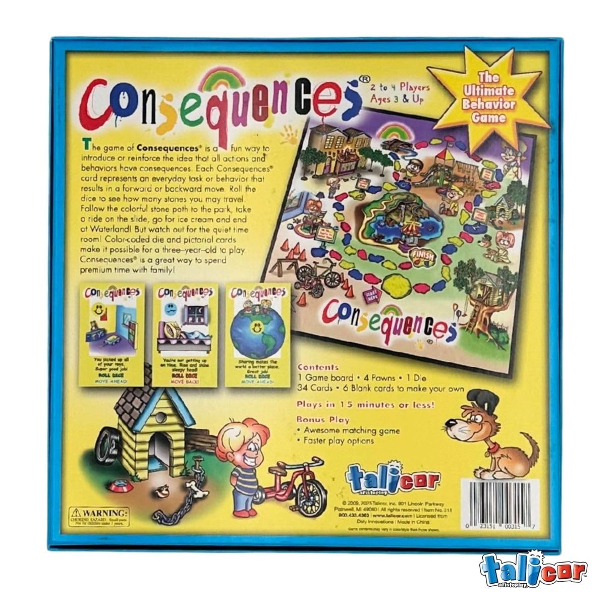 TaliCor Consequences promotes interactive family night with actionable lessons through play.