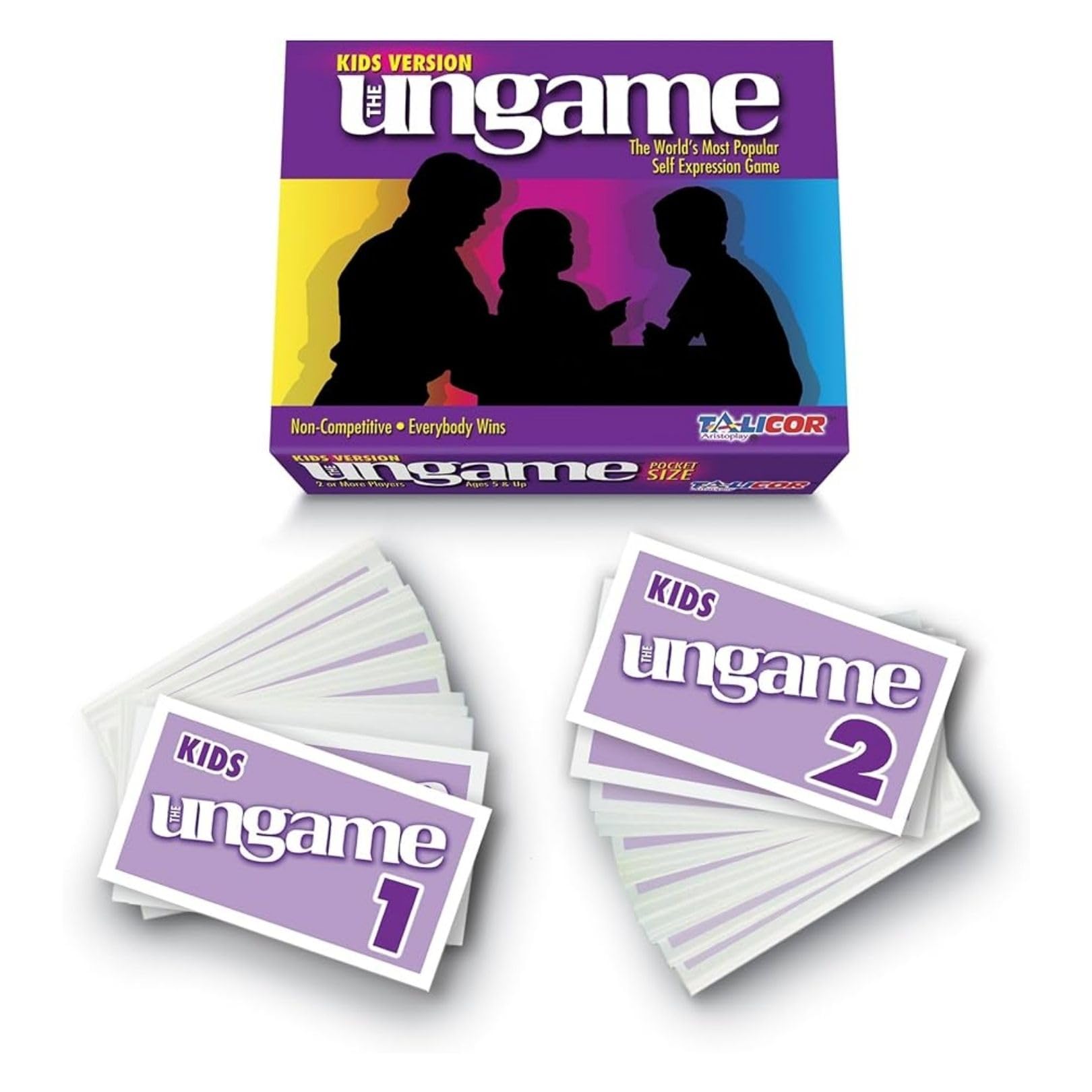 Talicor Pocket Ungame cards deck for kids — compact conversation starter for family time.