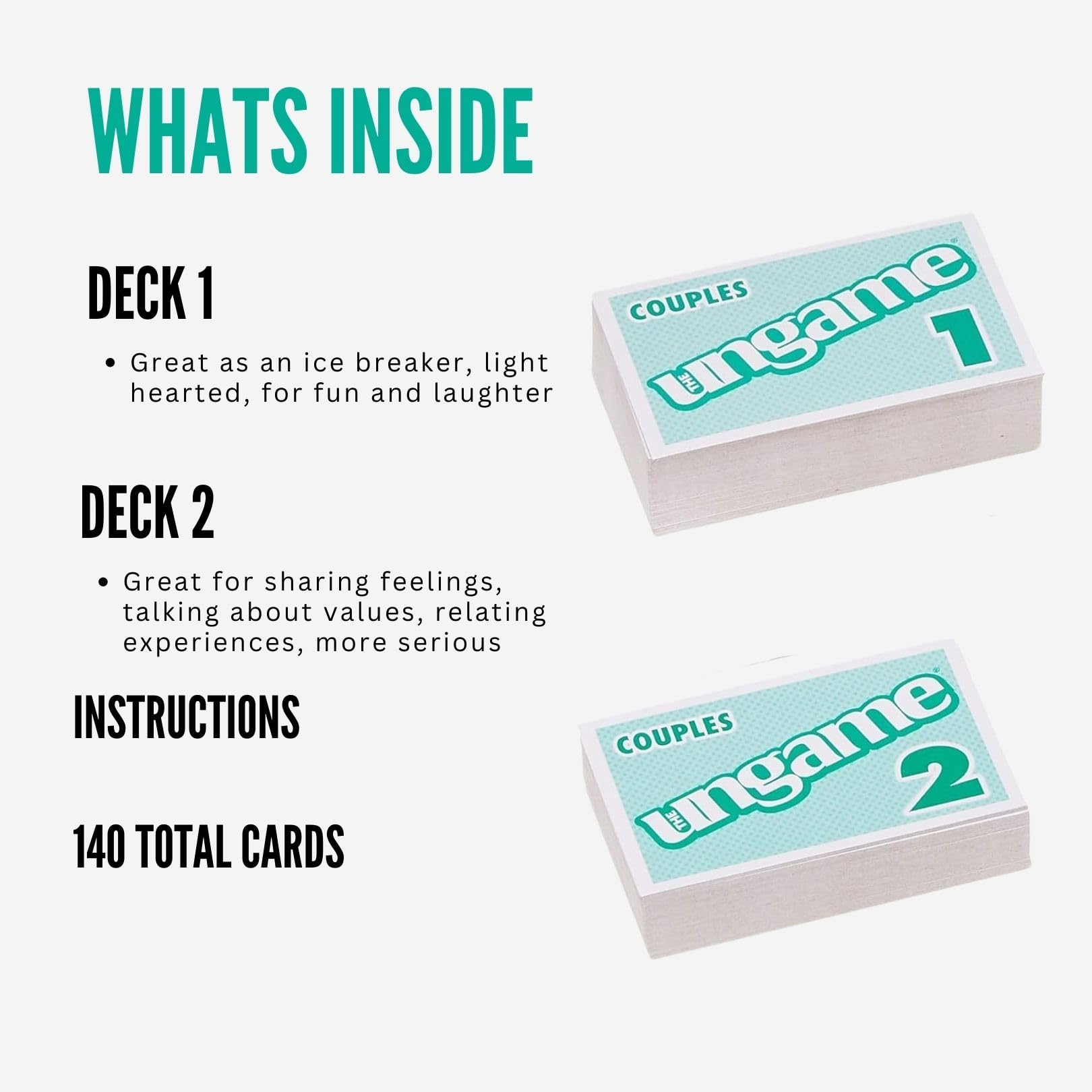 TaliCor Pocket Ungame box and cards opened on coffee table