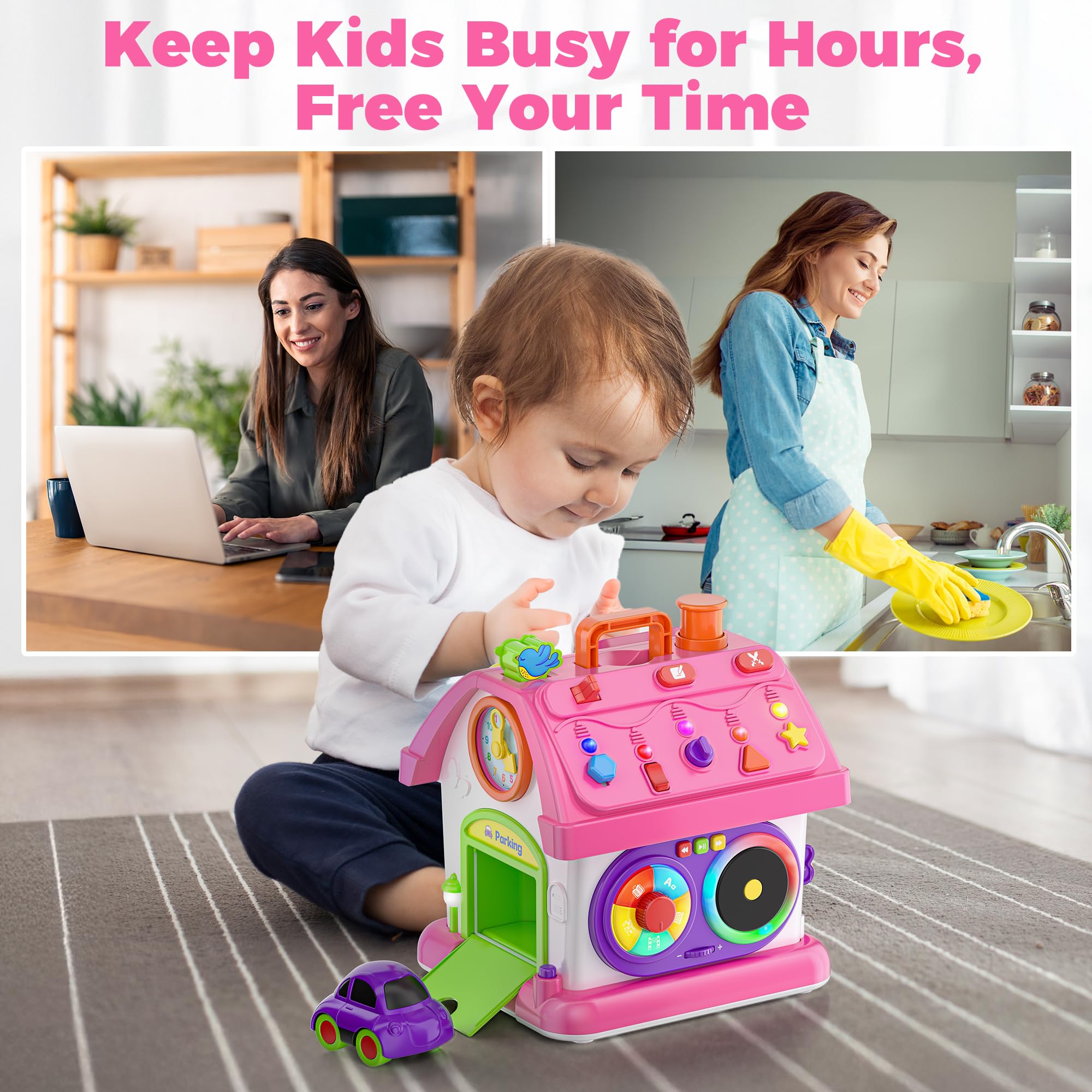 Talkfun Montessori Toy: clock to spark time awareness and routine curiosity.