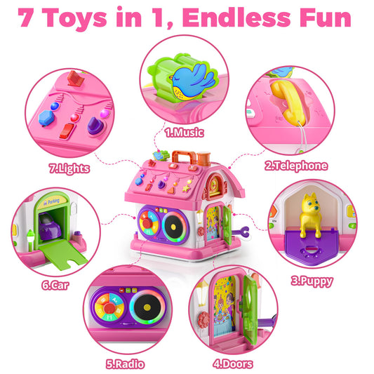 Talkfun Montessori Toy: parking and car scene invites tactile play and problem solving.