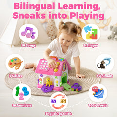 Talkfun Montessori Toy: radio and disc player for engaging melodies and sensory interaction.