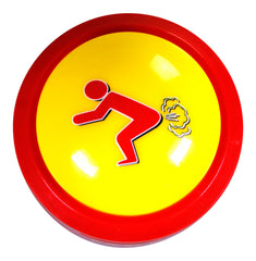 Batteries included on the Talkie Toys Fart Button for immediate fun.