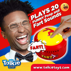 Durable Talkie Toys Fart Button design suitable for party and dorm room use.