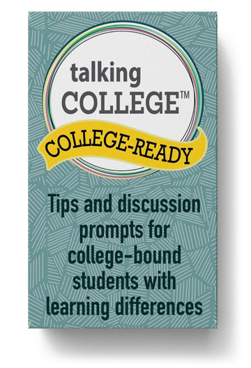 Talking College card deck setup with readiness prompts for a smoother transition