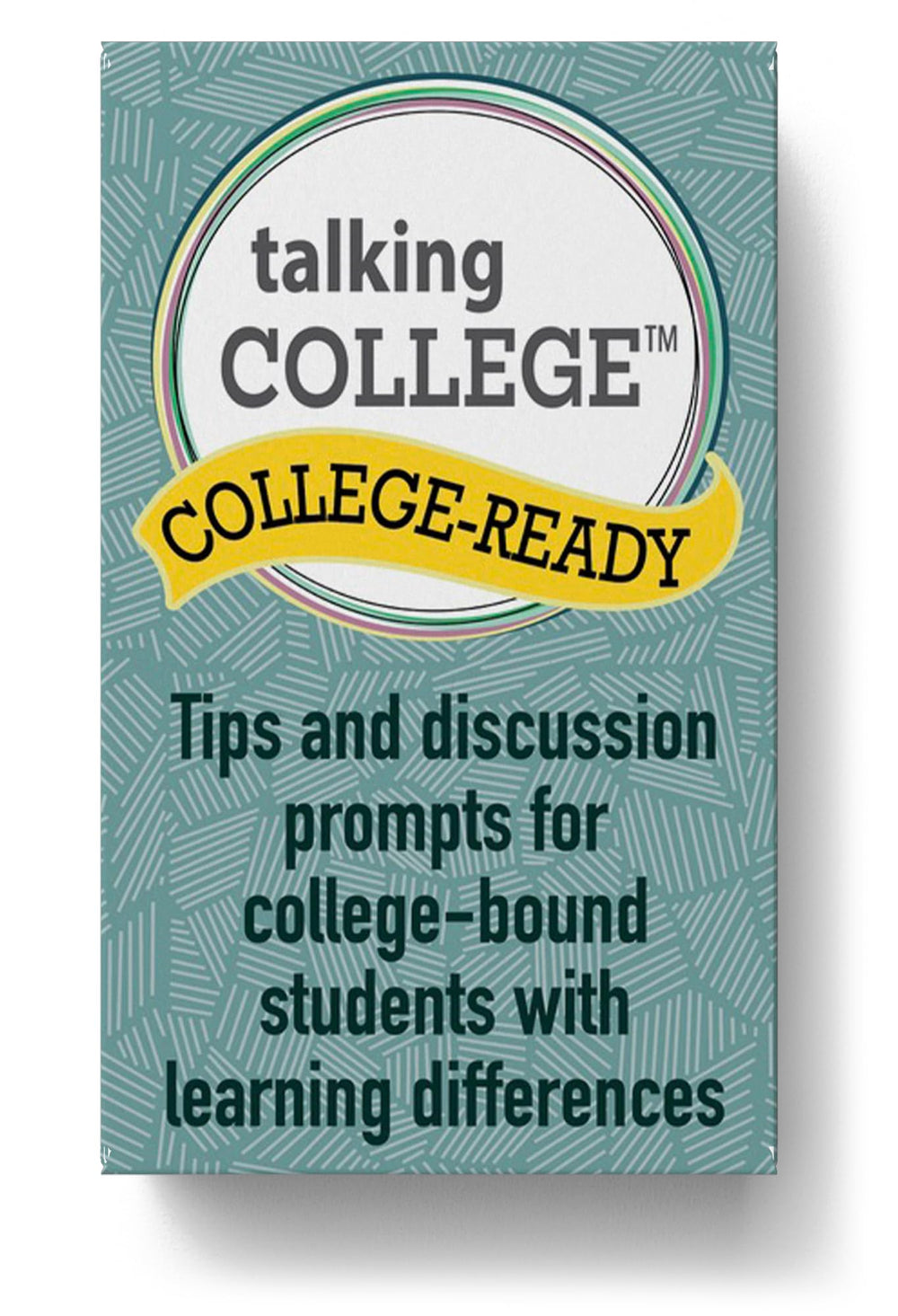 Talking College card deck setup with readiness prompts for a smoother transition