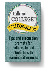 Talking College card deck setup with readiness prompts for a smoother transition