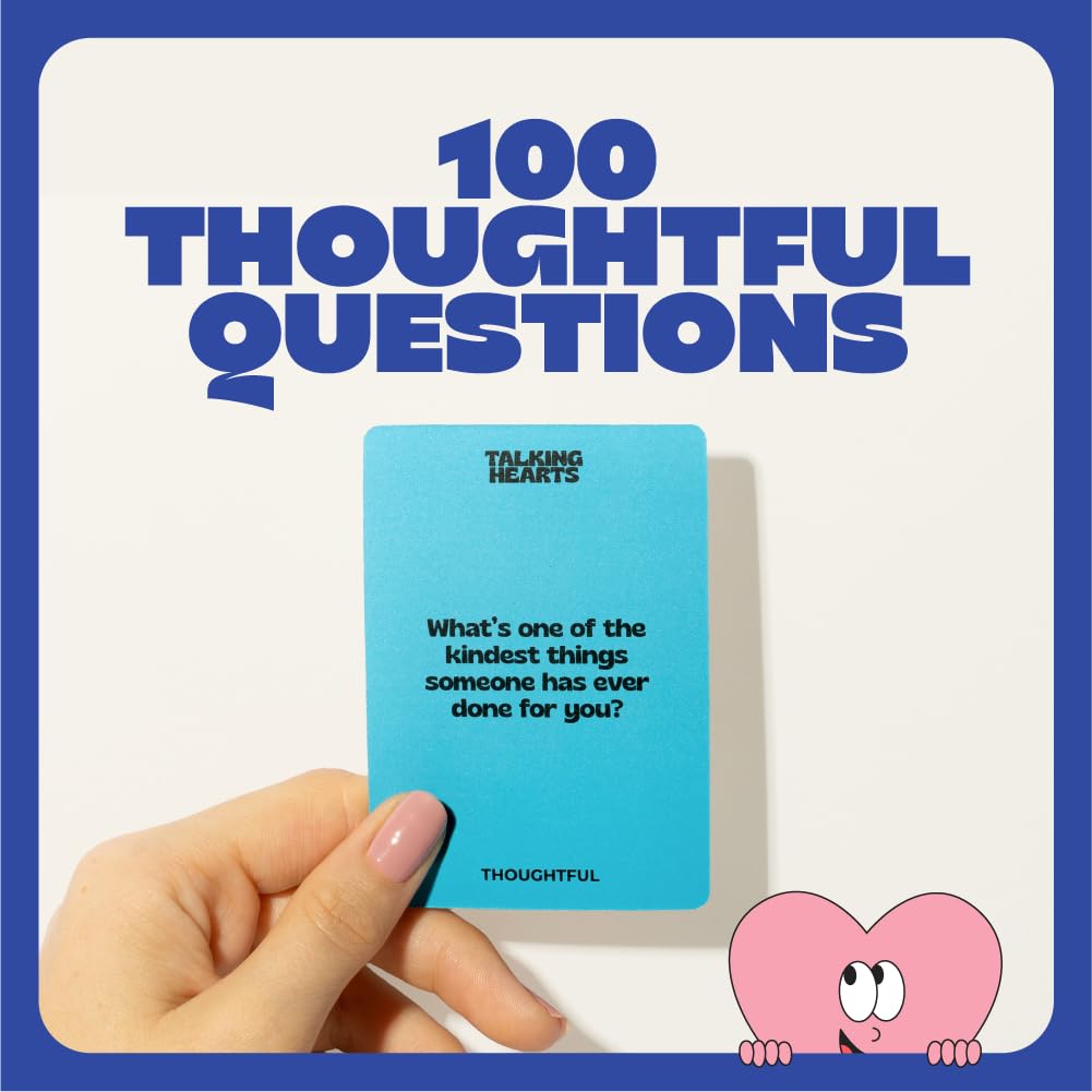 Talking Hearts game-night prompts bring laughter and lively discussion.