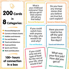 Talking Point Cards 200-icebreaker deck in hand ready to start a story