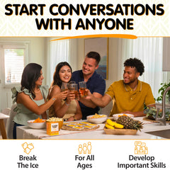 Talking Point Cards 200-icebreaker deck on table inviting conversation at a gathering