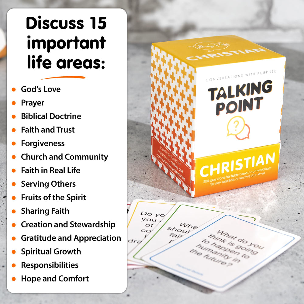 Talking Point Cards Bible Truths card guides meaningful Bible study prompts.