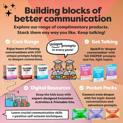 Talking Point Cards pocket box design enables conversation on the go.