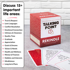 Talking Point Cards Rekindle pack fits in pocket for on-the-go conversations.