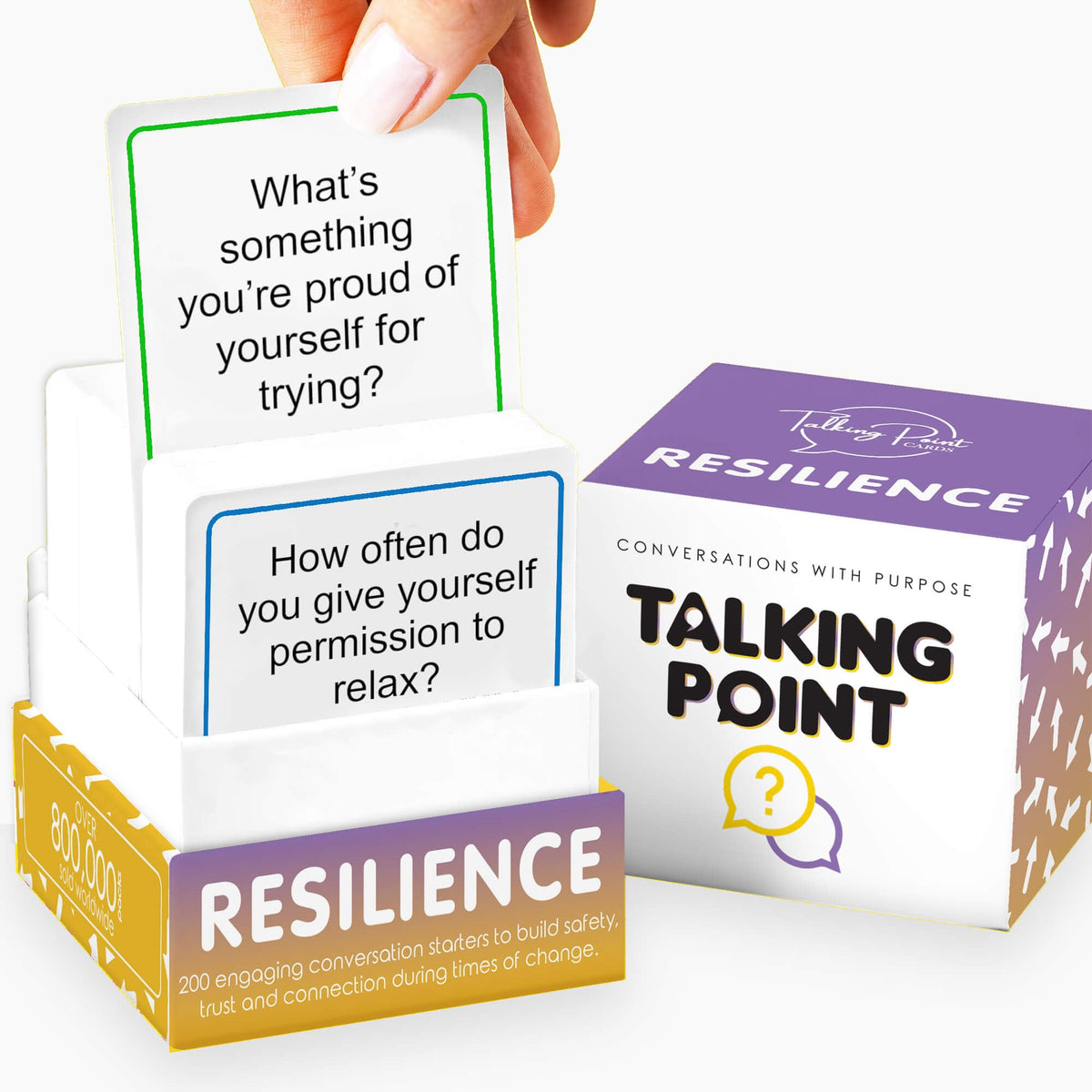 Talking Point Cards resilience pack cover promotes family communication prompts