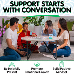 Talking Point Cards Support Pack cards in hand promote thoughtful conversations