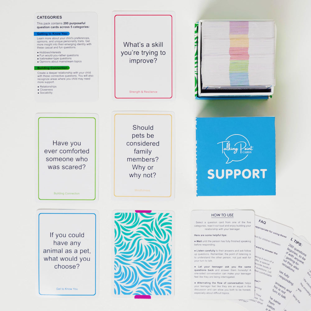 Talking Point Cards Support Pack family connection improves trust and understanding