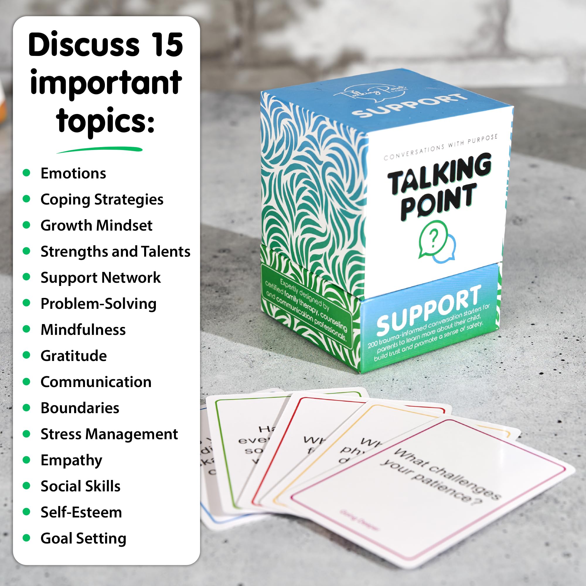 Talking Point Cards Support Pack trauma-informed approach supports safe emotional sharing