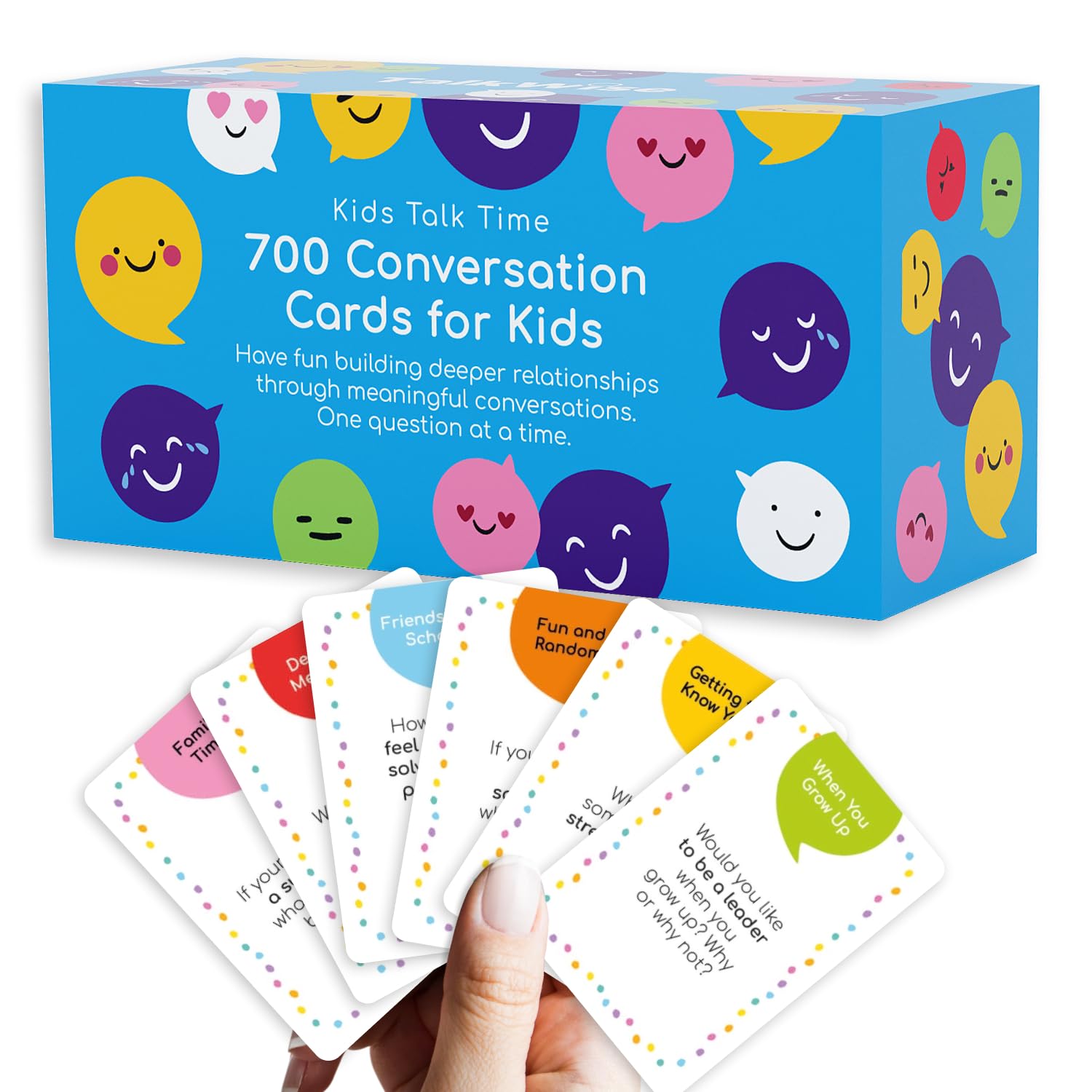 TalkWise 700 kids cards cover, portable and ready for family night use