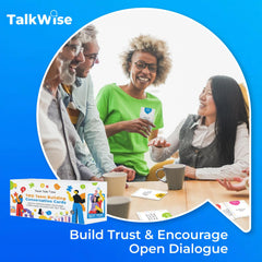 TalkWise creativity-focused questions cards spark imaginative brainstorming sessions.