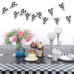 Tallew disposable race table cover simplifies party cleanup