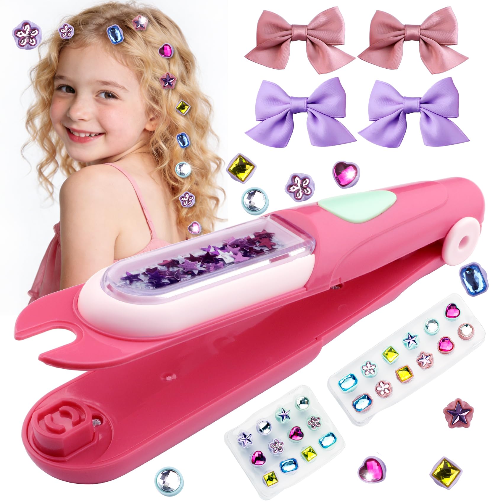 TALOOS Hair Gem Stamper Tool for sparkly, mess-free styling.