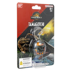 Tamagotchi Nano packaging shows Mosasaurus and Spinosaurus variants