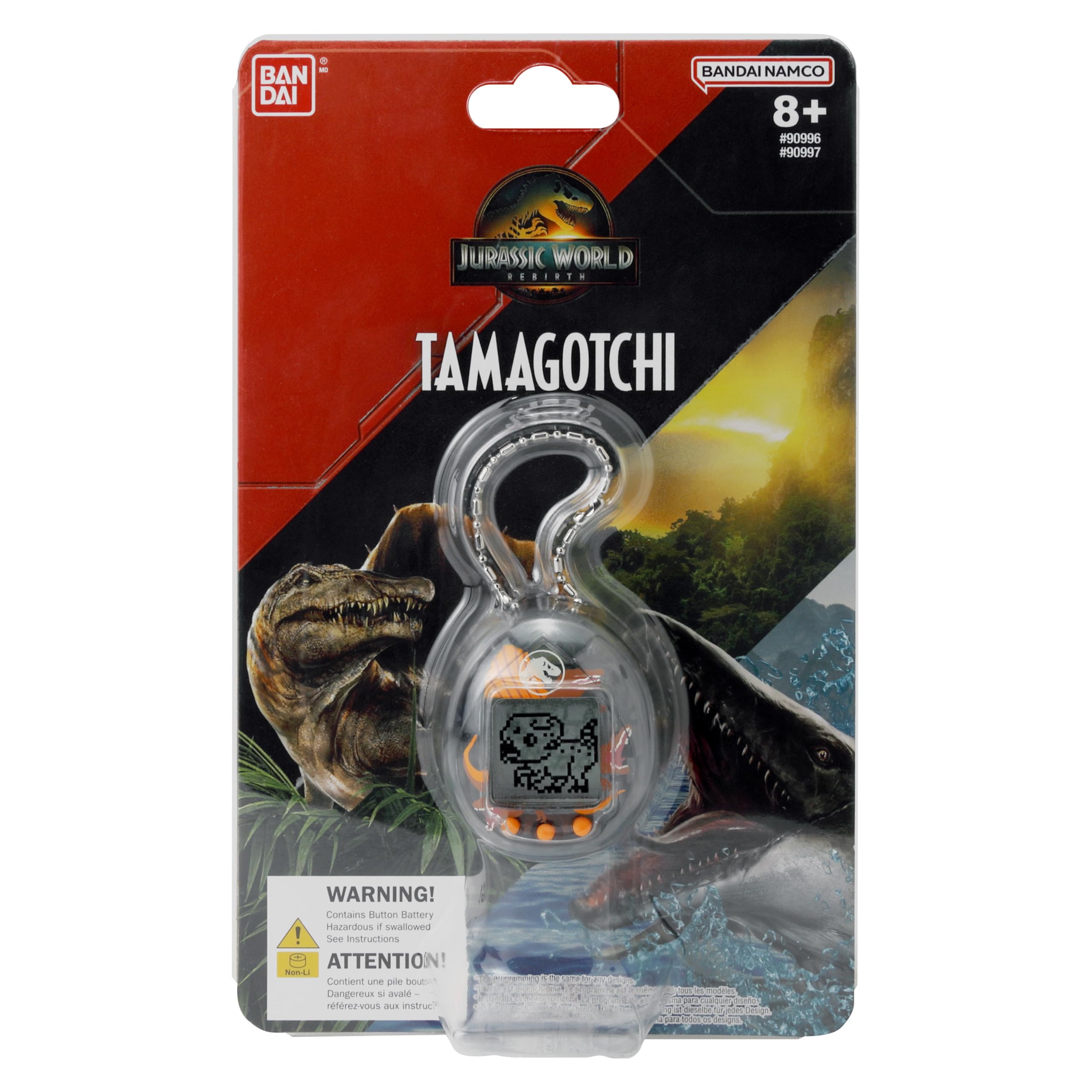 Tamagotchi Nano Spinosaurus silhouette shell, a collectible keepsake