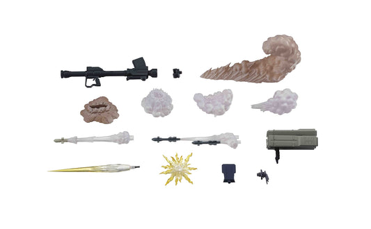 TAMASHII NATIONS 08th MS Team option parts set assembly enables versatile posing on RX-97(C) ver display.