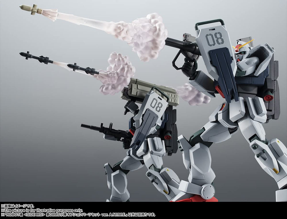 TAMASHII NATIONS 08th MS Team posing accessories support varied action poses for RX-97(C) ver.