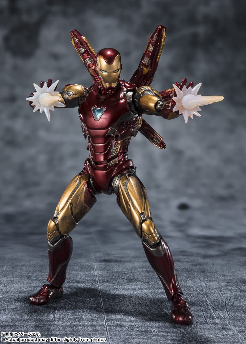 TAMASHII NATIONS Iron Man Mark 85 claw blasters expand battle options.
